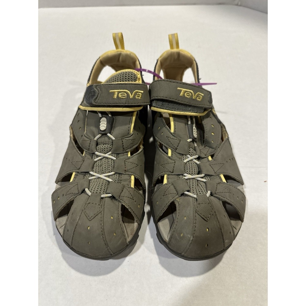 Teva Decon Mermaid Shoes Sandals Hiking Water Olive Gray Women's Size 8
